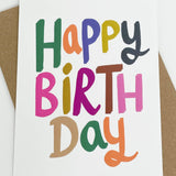 Happy Birthday – Colourful Greeting Card