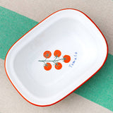 Tomato Green Enamel Oven Dish 20cm | Bon Appétit Enamel Bakeware