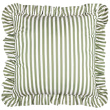 Millie Ruffle Striped Outdoor Cushion – Heritage Stripe
