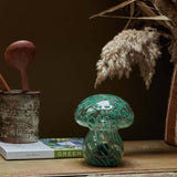 Forest Green Mushroom Cordless LED Table Lamp