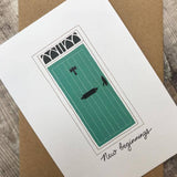 New Beginnings Housewarming Card – Door Illustration