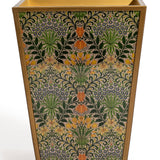 Floral Pattern Waste Paper Bin