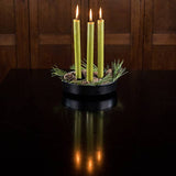 Olive Green Eco Dinner Candles | British Colour Standard Fair Trade Candles