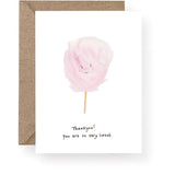 Candy Floss Thank You Card