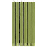Olive Green Eco Dinner Candles | British Colour Standard Fair Trade Candles