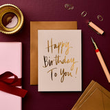 Ivory Happy Birthday To You! Card | Luxury Birthday Greeting Card