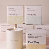 FieldDay Home Candle | Luxury Bergamot, Tea & Nutmeg Scented Candle