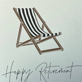 Retirement Deck Chair Letterpress Card