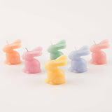 Pastel Bunny Candles – Set of 6 Easter Candles for Spring Table Styling