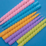 Paddywax Twisted Taper Candles – Yellow (Pack of 2)