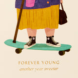 Forever Young Card | Luxury Birthday Greeting Card