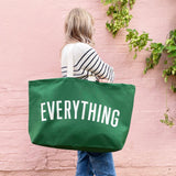 Everything Really Big Bag – Oversized Canvas Tote - Forest Green