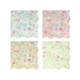 Meri Meri x Ladurée Paris Floral Small Napkins | Luxury Party Napkins (Pack of 16)