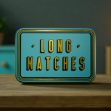 TINIT Long Match Tins – Decorative Storage for Extra-Long Matches