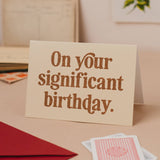 ‘On Your Significant Birthday’ Milestone Glitter Card