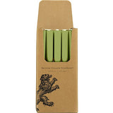 Olive Green Eco Dinner Candles | British Colour Standard Fair Trade Candles