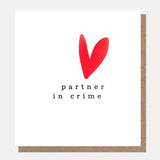 Partner in Crime Valentines Card