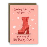 Funny Birthday Card - A6 - ABBA Glitter Platform Dancing Queen