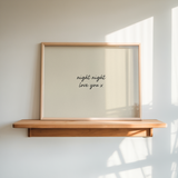 Night Night, Love You Art Print