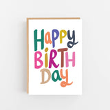 Happy Birthday – Colourful Greeting Card