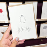 Hello Baby Penguin Card | New Baby Card