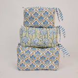 Paper Mirchi Small Organic Cotton Toiletry Bag
