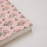 Block Printed Ruled Notebook (A5) - Ditsy Floral Blush