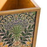 Floral Pattern Waste Paper Bin
