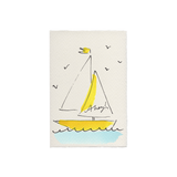 Sailing Boat Card (Ahoy!) – Luxury Hand-Painted Letterpress Card