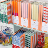 Red & White Striped Dinner Candles – 28cm