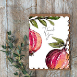 Pomegranate Thank You Card – Botanical Greetings Card
