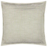 Truro Striped Cushion – 100% Cotton Moss