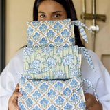 Paper Mirchi Small Organic Cotton Toiletry Bag