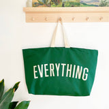 Everything Really Big Bag – Oversized Canvas Tote - Forest Green