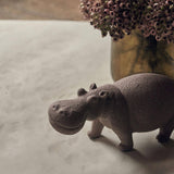 Tabora Hippo Sculpture – Modern Ceramic Decorative Ornament