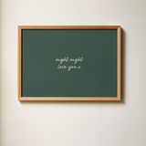 Night Night, Love You Art Print