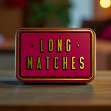 TINIT Long Match Tins – Decorative Storage for Extra-Long Matches
