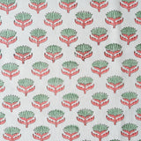 Lotus Block Printed Cotton Napkins (Set of 6) – Floral Table Linen