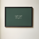 Night Night, Love You Art Print