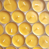 Natural Beeswax Tealights – Set of 6