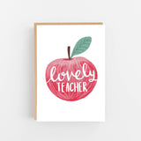 Lovely Teacher Card | Thank You Teacher Card