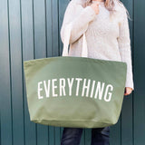Everything Really Big Bag – Oversized Canvas Tote - Olive Green