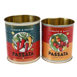 Retro Passata Metal Storage Tins
