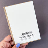 Happy Birthday Penguin Letterpress Card | Penguin Ink Birthday Card