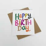 Happy Birthday – Colourful Greeting Card