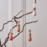 Hanging Easter Bunny Decorations (Set of 4) – Wooden Spring Decor