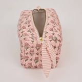 Organic Cotton Toiletry Bag (Medium) - Ditsy Floral Blush