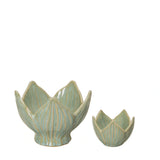 Wikholm Form Ingela Green Melange Stoneware Tealight Holder | 2 Sizes