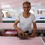 Organic Cotton Toiletry Bag (Medium) - Ditsy Floral Blush