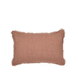 Solina Linen Rust Cushion - Rectangular